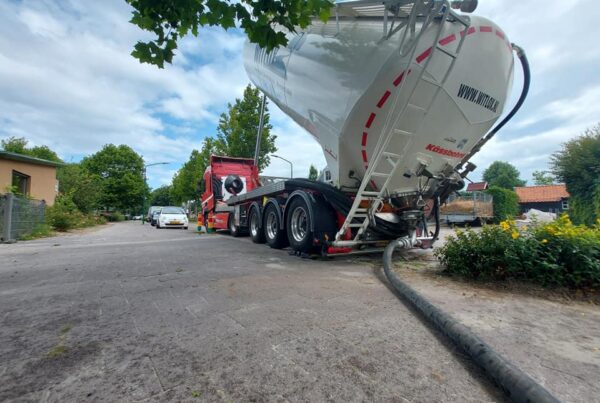 Zandblazen kun je gebruiken voor een grondverzakking